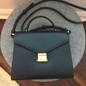 Top Handle Crossbody Satchel 100% Leather